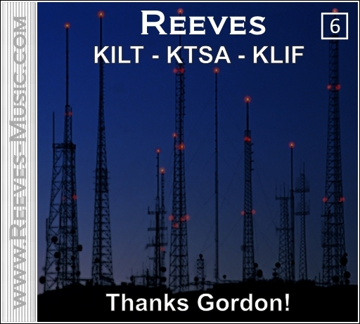 Album 06 - KILT - KTSA - KLIF - Thanks Gordon Cover Art in Color as shown on the Reeves Motal Piano and Synthesizer Music Website 